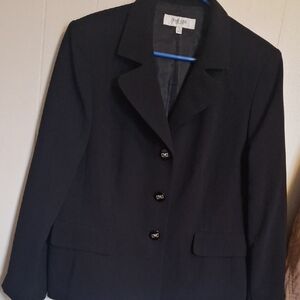 Jones Studio Classic Black Blazer Pecho 21 Manga 23 Largo 21